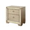 B011115493 Champagne+Solid Wood+Gray+2 Drawers+Bedside Cabinet