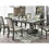 Glorious Classic Traditional Dining Chairs Gray Color Solid wood Leatherette Cushion Seat Set of 2pc Side Chairs Turned Legs Kitchen Dining Room B011115502