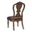 Traditional Formal Dining Side Chairs set of 2pc Dark Oak Finish Wood Frame Faux Leather Upholstered Padded Seat B011121855