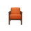 Durable Accent Chair 1pc Luxurious Orange Upholstery Plush Cushion Comfort Modern Living Room Furniture B011126018