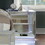 B011131275 Silver+Solid Wood+2 Drawers+Bedroom+Bedside Cabinet