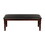 Classic Cherry Finish Wood Frame Bench 1pc Fabric Upholstered Seat Dining Furniture B011133815