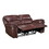 Double Reclining Loveseat Brown Leather Luxurious Comfort Style Living Room Furniture 1pc B011138861