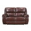 Double Reclining Loveseat Brown Leather Luxurious Comfort Style Living Room Furniture 1pc B011138861