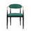 Contemporary 2pcs Side Chairs Green Fabric Upholstered Ultra Stylish Chairs Set B011139604