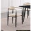 B011139605 Black+Taupe+Fabric+Dining Room+Contemporary+Modern