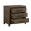 Dark Walnut Finish Nightstand of 3 Drawers Classic Design Bedroom Furniture 1pc B011140393