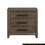 Dark Walnut Finish Nightstand of 3 Drawers Classic Design Bedroom Furniture 1pc B011140393