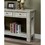 Sofa Table Antique White Rustic Solid wood Storage Table Open Shelf Bottom Living Room 1pc Side Table. B01143443