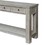 Sofa Table Antique White Rustic Solid wood Storage Table Open Shelf Bottom Living Room 1pc Side Table. B01143443