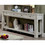 Sofa Table Antique White Rustic Solid wood Storage Table Open Shelf Bottom Living Room 1pc Side Table. B01143443