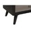 Stylish Two-Tone Finish Bedroom Nightstand Walnut Veneer Wood Retro Design 3 Drawers Tapered Legs B01146200