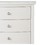 Transitional Antique White Finish Nightstand Drawers Birch Veneer Nickel Hardware Bed Side Table Bedroom Furniture B01146213