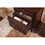 Classic Transitional Nightstand Brown Cherry Finish Birch Veneer Hidden Drawer Bun Feet Bedroom Furniture B01146214