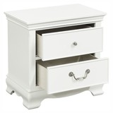 Classic Traditional Style 1pc Nightstand Wood White Finish Dovetail Drawers Bed Side Table Bedroom Furniture B01146479