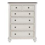 Traditional Design 1pc Chest of Drawers Storage Dark Finished Knobs Wooden Bedroom Furniture B01146549