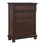 Transitional Bedroom 1pc Chest of Five Drawers Bun Feet Brown Cherry Finish Birch Veneer Home Furniture B01146551