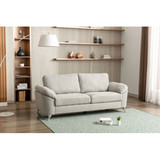 Contemporary Living Room 1pc Gray Color Sofa with Metal Legs Plywood Casual Style Furniture B01147216