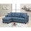 B01149070 Blue+Fabric+Wood+Primary Living Space+Cushion Back