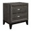 Contemporary Styling Gray Finish 1pc Nightstand Dovetail Drawers Unique Bedroom Furniture B01149268