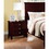 Brown Finish 3-Drawers Nightstand Bedroom Furniture 1pc Nightstand MDF Birch veneer B01149356