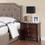 Brown Finish 3-Drawers Nightstand Bedroom Furniture 1pc Nightstand MDF Birch veneer B01149356