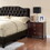 Brown Finish 3-Drawers Nightstand Bedroom Furniture 1pc Nightstand MDF Birch veneer B01149356