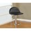 Black Faux Leather Stool Adjustable Height Chairs Set of 2 Chair Kitchen Island Stools Chrome Base PVC Dining Furniture B01149813