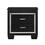 B01151365 Black+Wood+2 Drawers+Bedroom+Glam