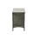Cool Gray Finish 1pc Nightstand of Drawers Brushed Nickel Tone Knobs Transitional Style Bedroom Furniture B01151968