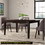 Casual Dining Warm Merlot Finish 1pc Dining Table with Self-Storing Extension Leaf Strong Durable Furniture B01153764
