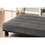 Gray Microfiber Upholstered Elegant Lounger 1pc Solid Wood Plywood Frame Foam Padded Cushions Sofa Sleeper B01154007