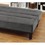 Gray Microfiber Upholstered Elegant Lounger 1pc Solid Wood Plywood Frame Foam Padded Cushions Sofa Sleeper B01154007