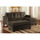 Unique Style Coffee Color 1pc Reversible Sofa Chaise Microfiber Fabric Upholstered Track Arms Tufted High Density Form Sectional Sofa B01154011