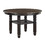 Brown and Black White Finish 1pc Dining Table with Display Shelf Transitional Style Furniture B01155792