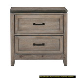 Transitional Two-Tone Finish 1pc Nightstand of Drawers with Ball Bearing Glides Bed Side Table Bedroom Furniture B01155797