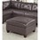 Contemporary Genuine Leather 1pc Ottoman Dark Coffee Color Tufted Seat Living Room Furniture B01156174