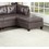 Contemporary Genuine Leather 1pc Ottoman Dark Coffee Color Tufted Seat Living Room Furniture B01156174