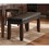 Dark Oak Finish Wooden Bench 1pc Faux Leather Upholstered Seat Simple Dining Furniture B01156368
