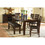 Dark Oak Finish Wooden Bench 1pc Faux Leather Upholstered Seat Simple Dining Furniture B01156368