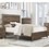 B01156434 Rustic Brown+Wood+Box Spring Required+California King+Bedroom