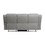 Attractive Gray Color Microfiber Upholstered 1pc Double Reclining Sofa Transitional Living Room Furniture B01156443