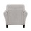 Modern Transitional Sand Hued Textured Fabric Upholstered 1pc Chair Attached Cushion Living Room Furniture B01156548