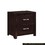 Espresso Finish Contemporary Design 1pc Nightstand of Drawers Silver Tone Pulls Bedroom Furniture B01158485