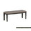 Transitional Look Gray Finish Wood Framed 1pc Bench Fabric Upholstered Seat Casual Dining Furniture B01161216