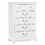 Classic Traditional Style White Finish 1pc Chest of 5x Dovetail Drawers Wooden Bedroom Furniture B01161309