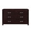 B01165905 Espresso+Wood+5 Drawers & Above+Bedroom+Contemporary