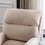 Soft Comfortable 1pc Accent Click Clack Chair with Ottoman Beige Fabric Upholstered Oak Finish Legs Living Room Furniture B01166679