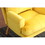 Soft Comfortable 1pc Accent Click Clack Chair with Ottoman Yellow Fabric Upholstered Oak Finish Legs Living Room Furniture B01166681