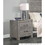 B01169123 Gray+Wood+2 Drawers+Bedroom+Rustic